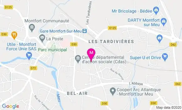 Localisation Dr Charlotte Warin