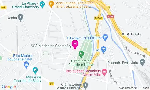 Localisation Dr Annabelle Faye