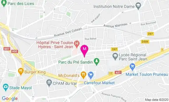 Localisation Dr Marie Ange Meucci