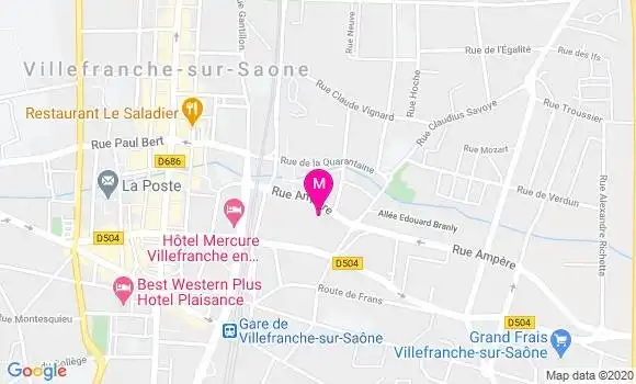 Localisation Dr Marie France Bouthenet
