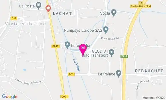 Localisation Dr Caroline Morain
