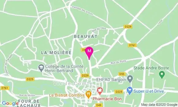 Localisation Dr Pierre Glace