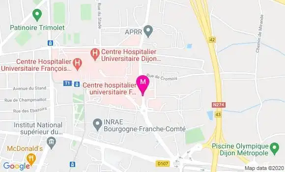 Localisation Dr Sebastien Mirek