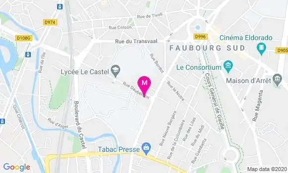 Localisation Dr Nadège Rejus