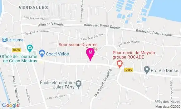 Localisation Dr Benedicte Debray Lozes