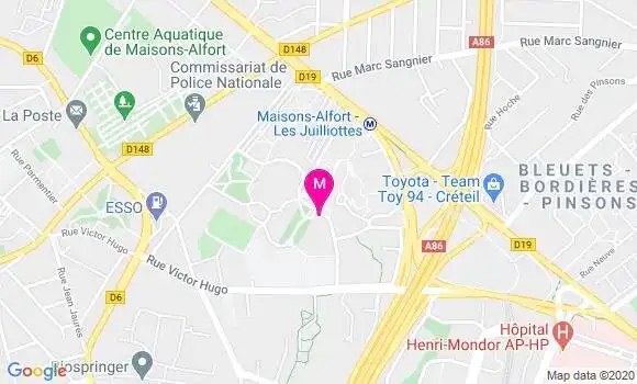 Localisation Dr Rahele Gouvis Echraghi