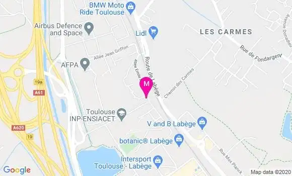 Localisation Dr Julie Montastruc Fournier