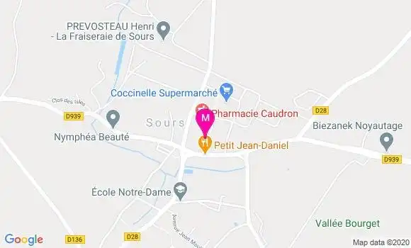 Localisation Dr Stephane Andrieu