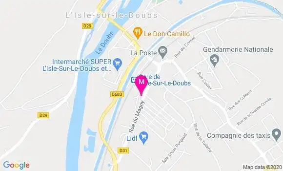 Localisation Dr Isabelle Lesourd