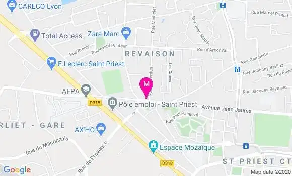 Localisation Dr Sandrine Daniere