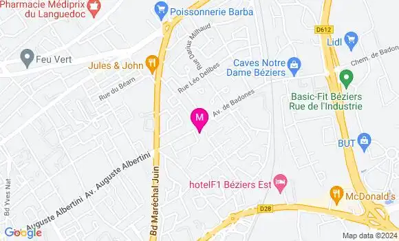 Localisation Dr Martine Jouet Pastre