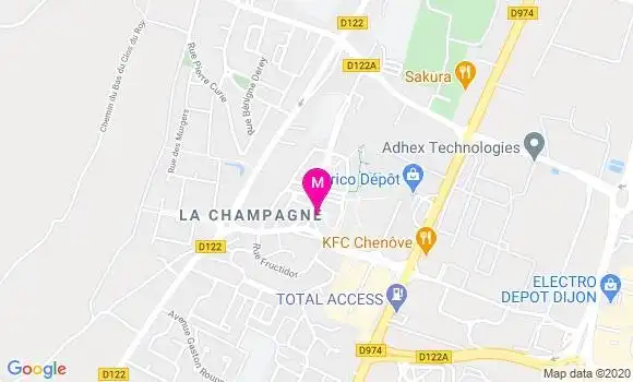Localisation Dr Françoise Baudot