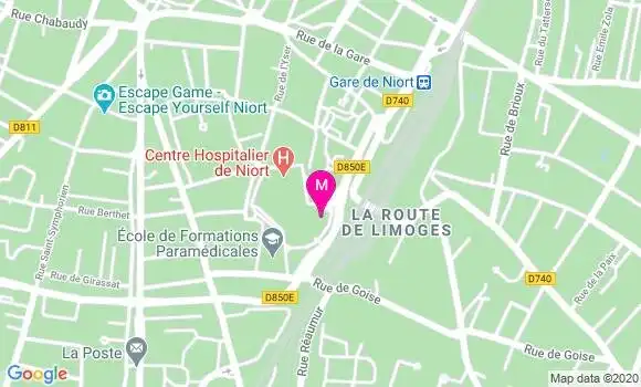 Localisation Dr Clotilde Carlier