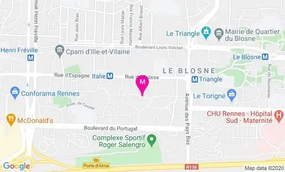 Localisation Dr Sebastien Rouxel Le Guillou