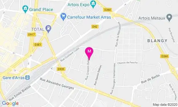 Localisation Dr Benedicte Motte