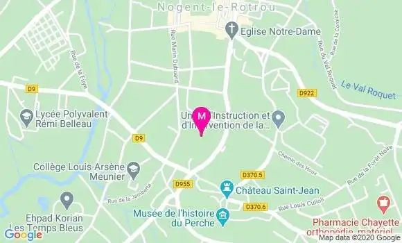 Localisation Dr Caroline Chaumier Vallee