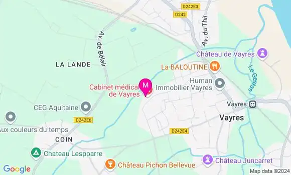 Localisation Dr Arnaud Baron