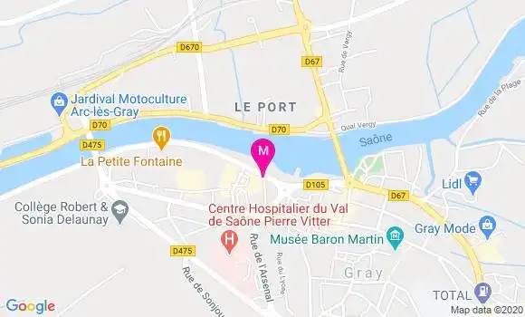 Localisation Dr Arthur Pernot