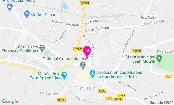 Localisation Dr Jacqueline Bertheol