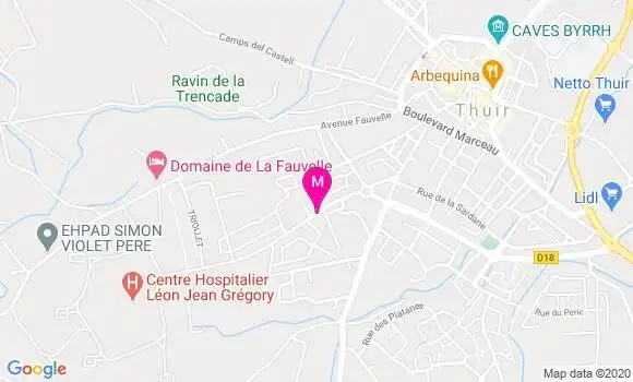Localisation Dr Francoise Pommier