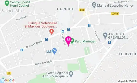 Localisation Dr Emilie Thomas
