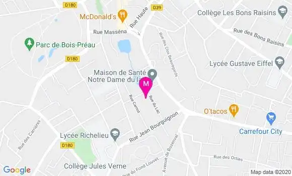 Localisation Dr Anne Le Jeannic