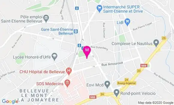 Localisation Dr Isabelle Bruyas