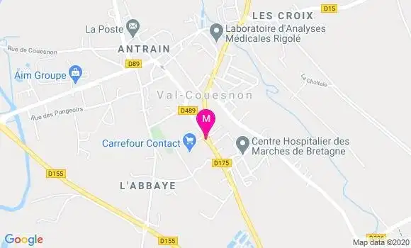 Localisation Dr Morgan Martin