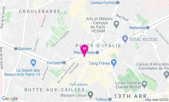 Localisation Dr Louise Mauroux