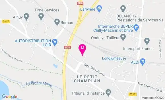 Localisation Dr Beatrice Bennevault