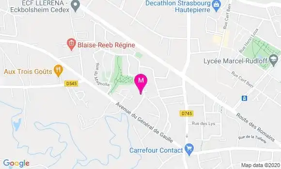 Localisation Dr Caroline Chague