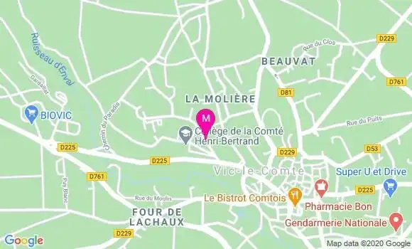 Localisation Dr Virginie Vidal