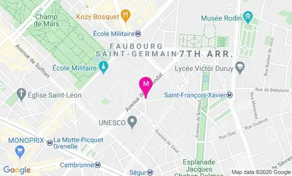 Localisation Dr Sylviane Mathieu