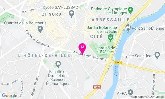 Localisation Dr Valerie Bailly Maitre