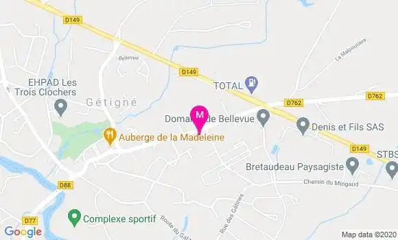 Localisation Dr Lauriane Bretaudeau