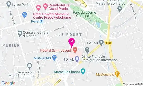 Localisation Dr Thibaut Triglia