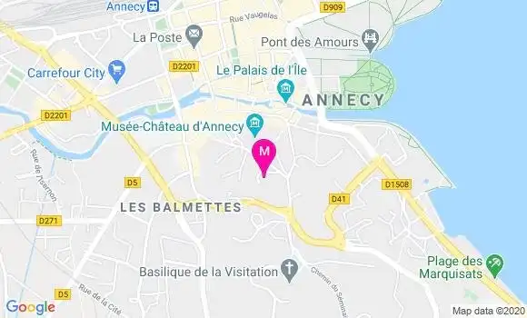 Localisation Dr Bertrand Chavent