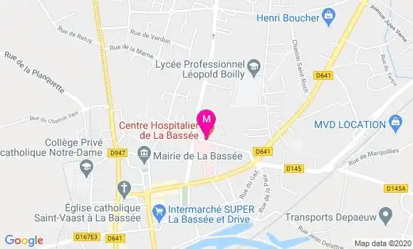 Localisation Dr Sylvie Delattre
