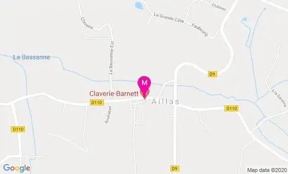 Localisation Dr Anne Claverie Barnett