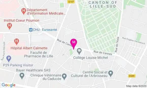 Localisation Dr Orphyre Fostier