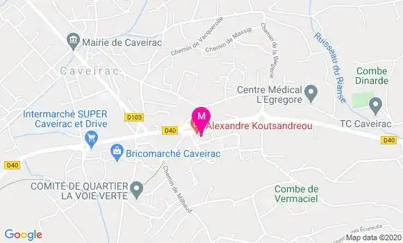 Localisation Dr Alexandre Koutsandreou