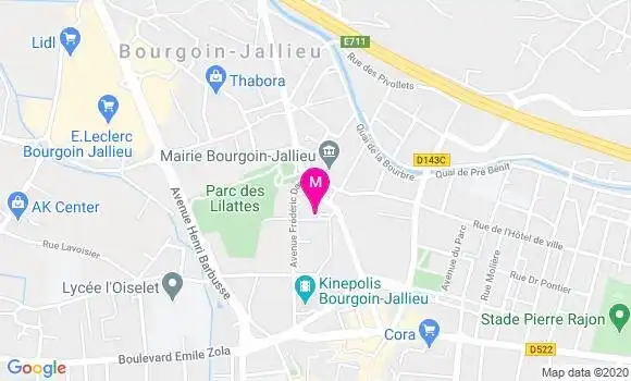 Localisation Dr Nathalie Poncet Paviot