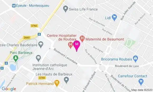 Localisation Dr Anne Sophie Parent