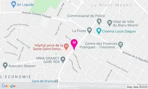 Localisation Dr Arthur Clement