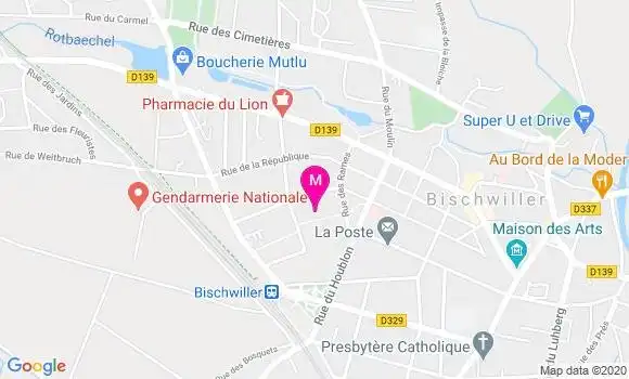 Localisation Dr Sandrine Bentzinger