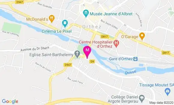 Localisation Dr Audrey Pourtales