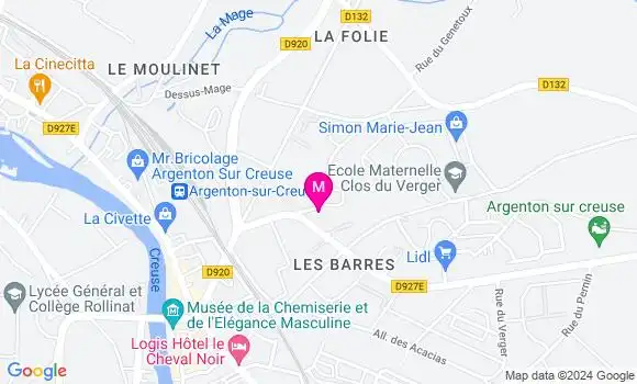 Localisation Dr Sébastien Moreau