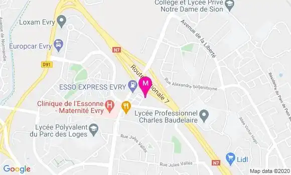 Localisation Dr Camille Courayer Lejeune