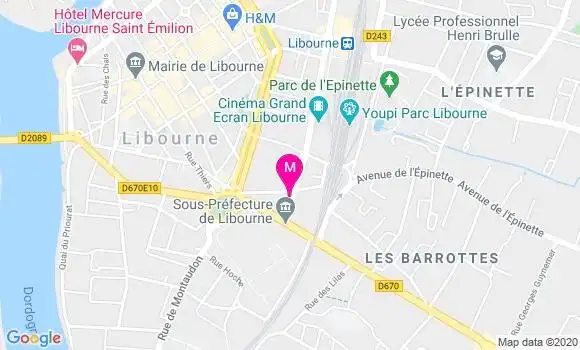 Localisation Dr Aurelia Lartigue