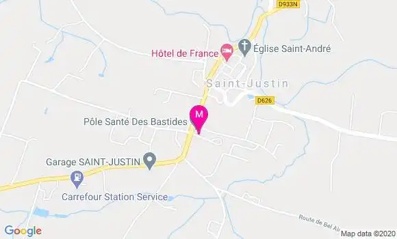 Localisation Dr Catherine Sillet